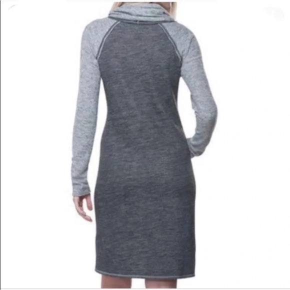 Kuhl Nova Dress Long Sleeve Cowl Neck Wool Blend Outdoors Gray XS - Picture 3 of 12